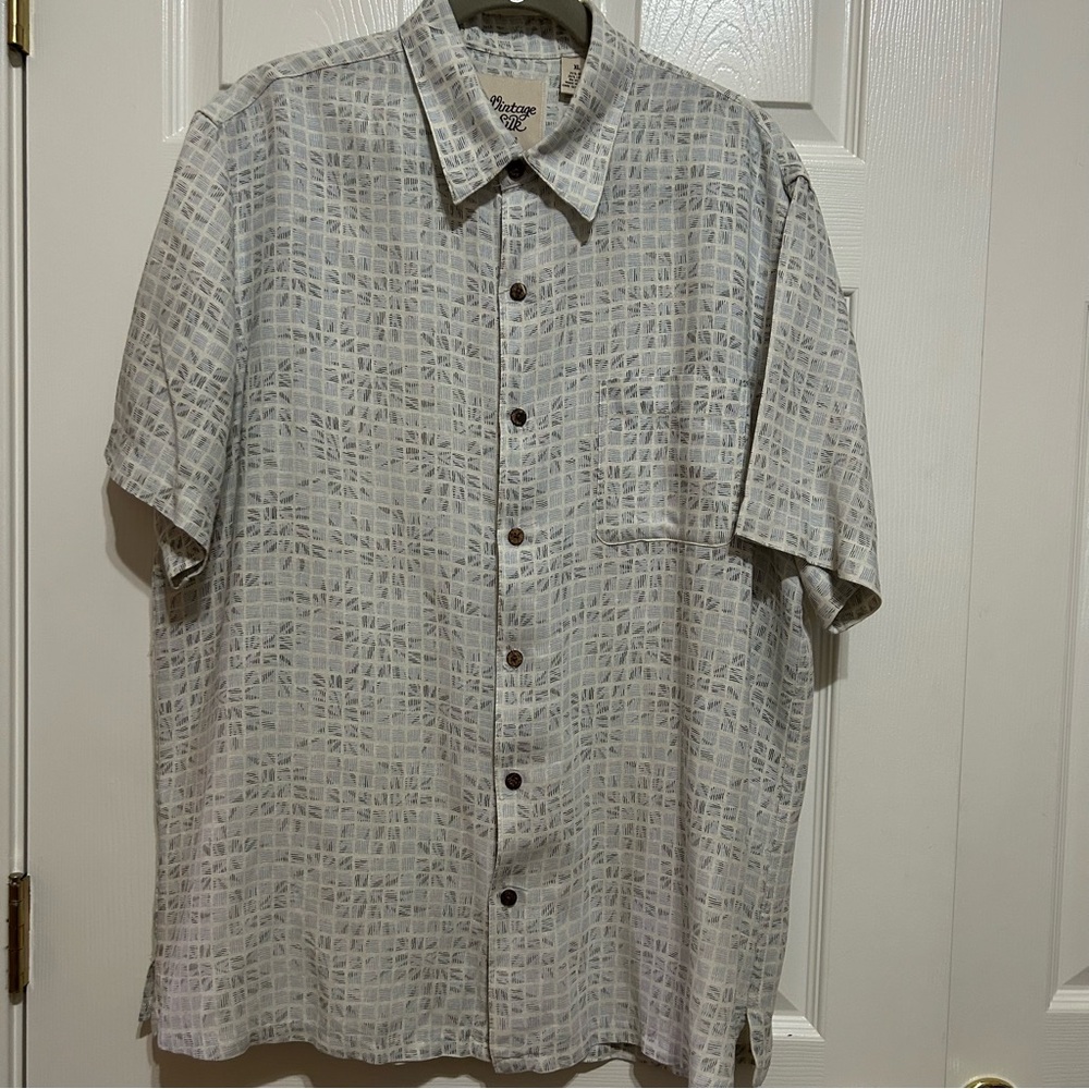 Vintage Silk Short Sleeve Shirt